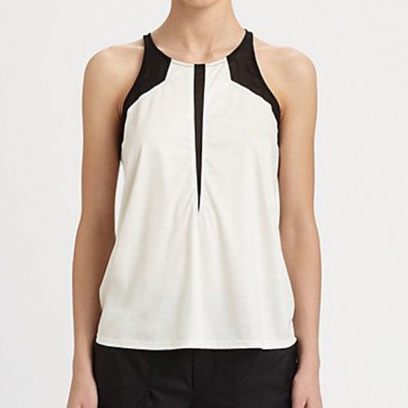 Helmut Lang Tops - Helmut Lang White Vena Combo Tank Helmut Lang Tops - Helmut Lang White Vena Combo Tank